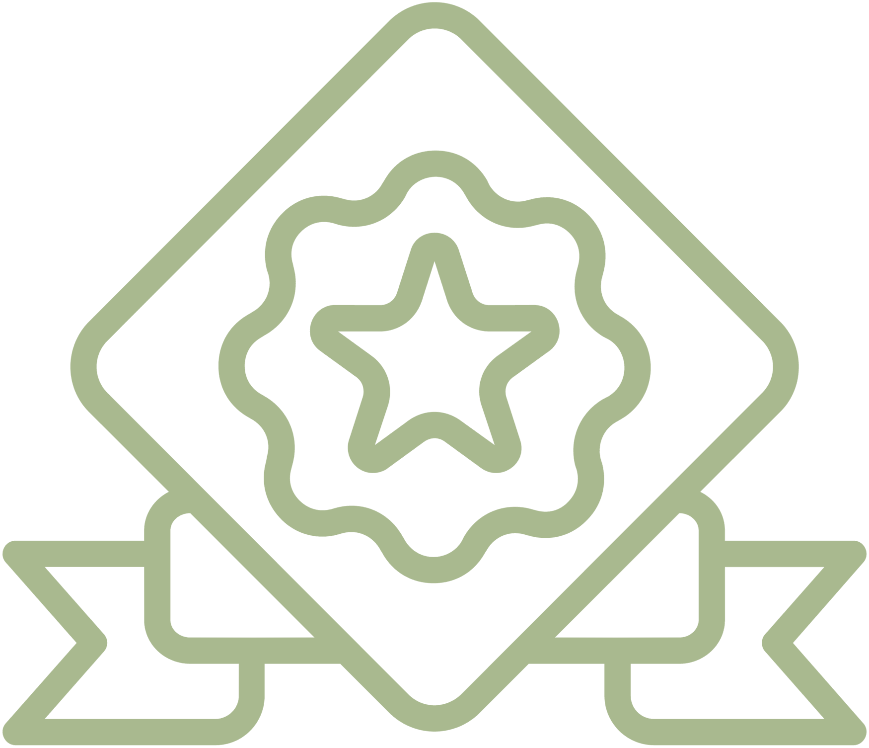 Vector artwork representing an decorative ribbon for achievement