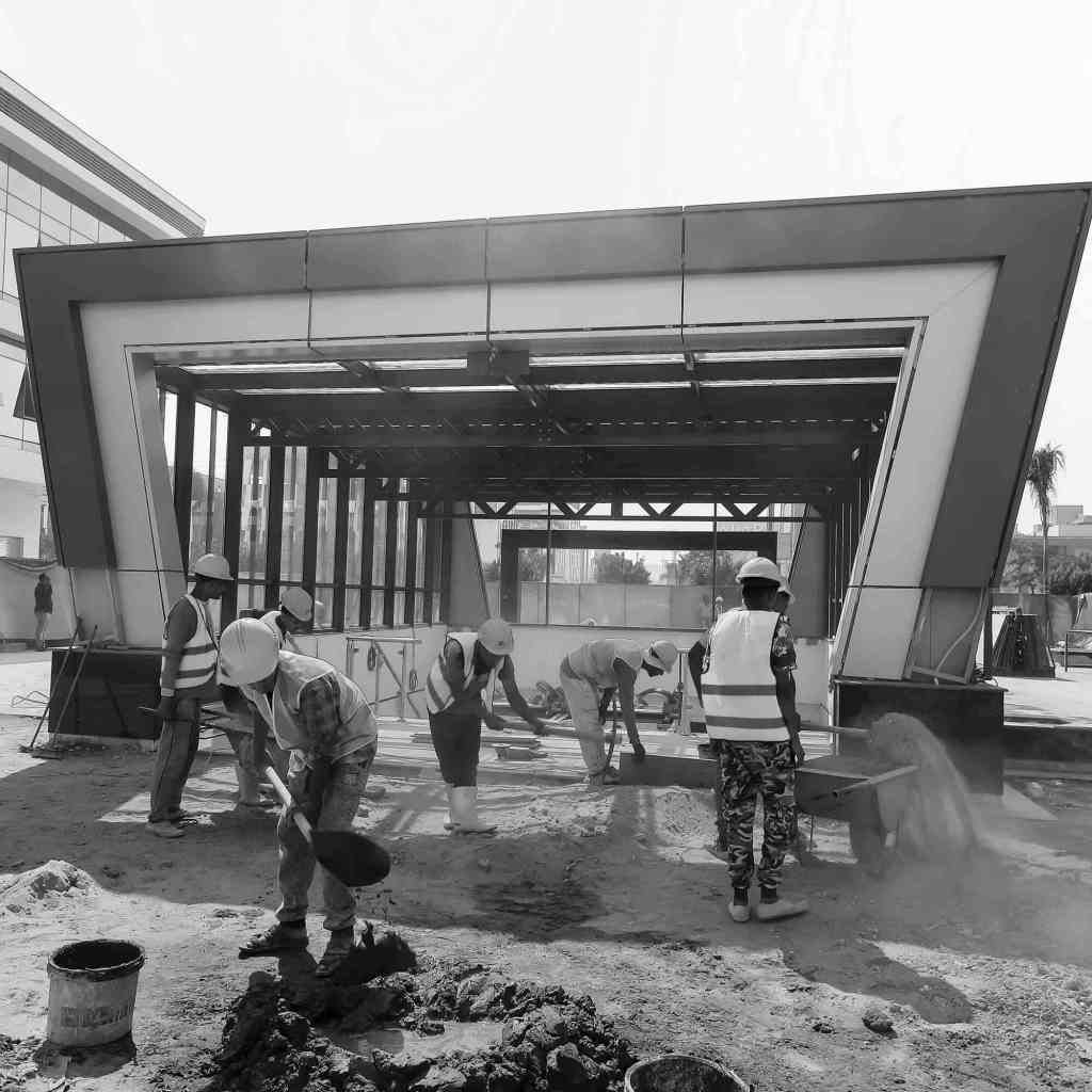 Inma Developments Workers at construction site.